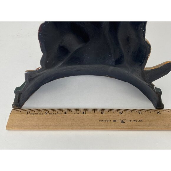 Vintage Three Hands Corp Cast Iron Beagle Dog Doorstop 9.5in Hand Painted - Picture 5 of 8